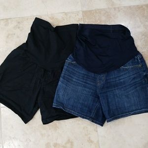 2 pairs of Liz Lange Maternity Shorts